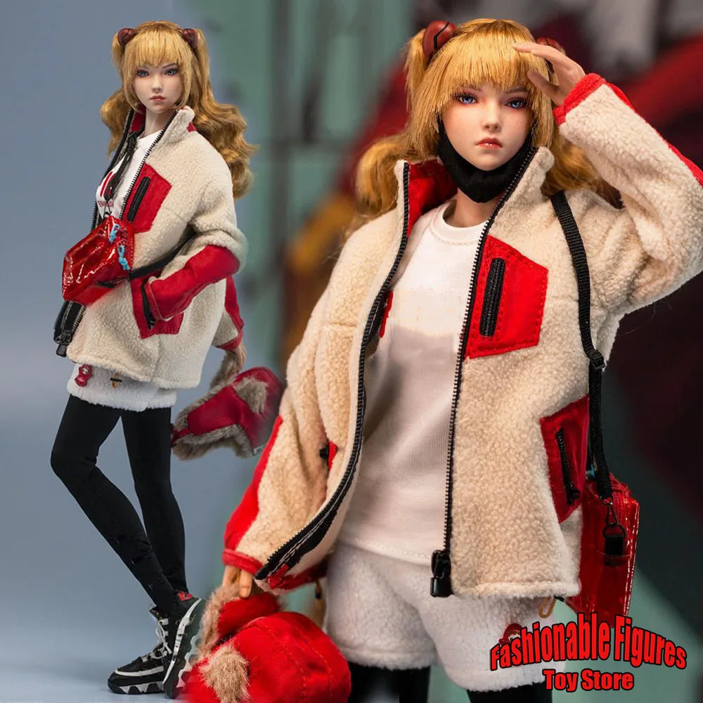 

BOXSTUDIO 1/6 B0X-003 Female Soldier Asuka Japanese Anime Girls Dolls Full Set 12 Inches Action Figure Model Body Fans Gift
