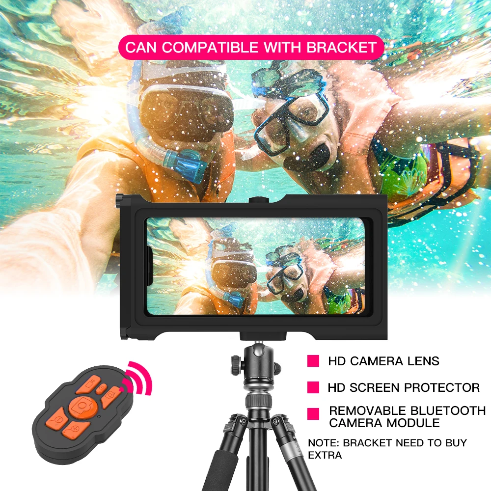 Universal Professional Diving Phone Cases For iPhone 14 13 Pro Max Xiaomi 15M Waterproof Depth Cover For Samsung S21 S22 Ultra