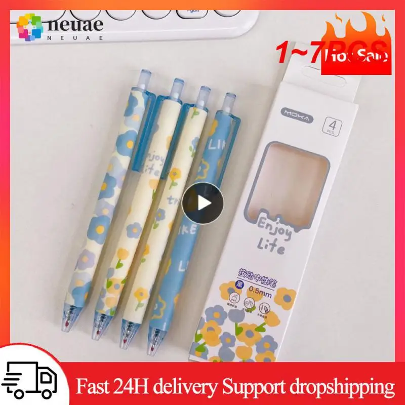 

1-7 шт., черная ручка с стержнем 0,5