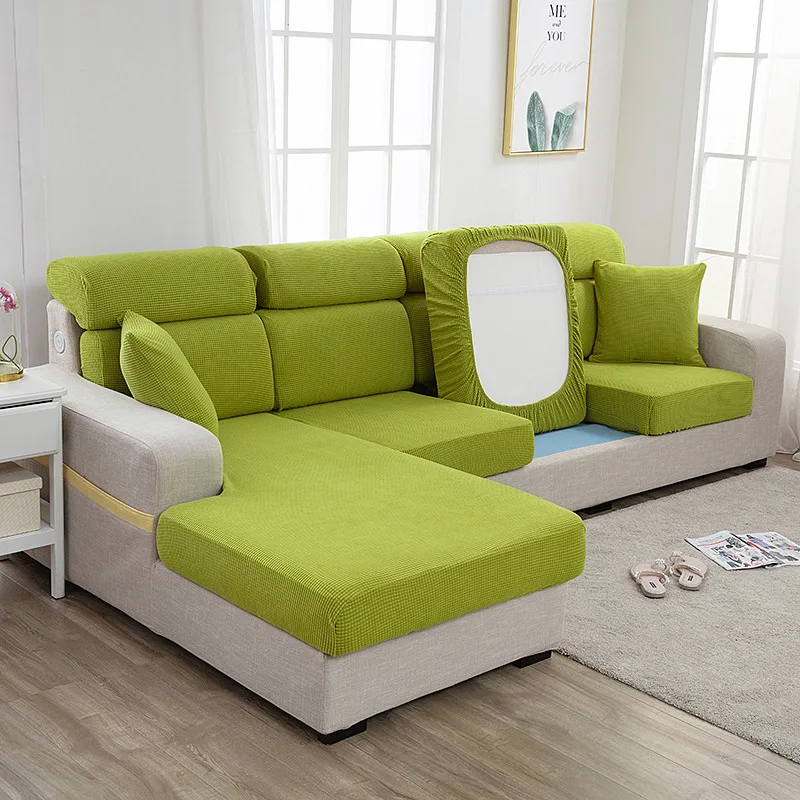 

Новинка 2023, утолщенный плюшевый чехол для дивана, универсальный чехол для дивана с полным покрытием плюшевые эластичные sand_AN2600
