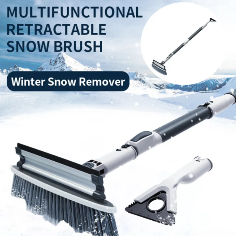 

Car Retractable Ice Scraper Snow Removal Shovel 8 In 1 Quick Clean Glass Brush Snow Remover Cleaner Tool Broom Wash Accessories