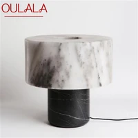 oulala postmodern vintage table lamp creative design marble desk light led fashion for home living room bedroom decor