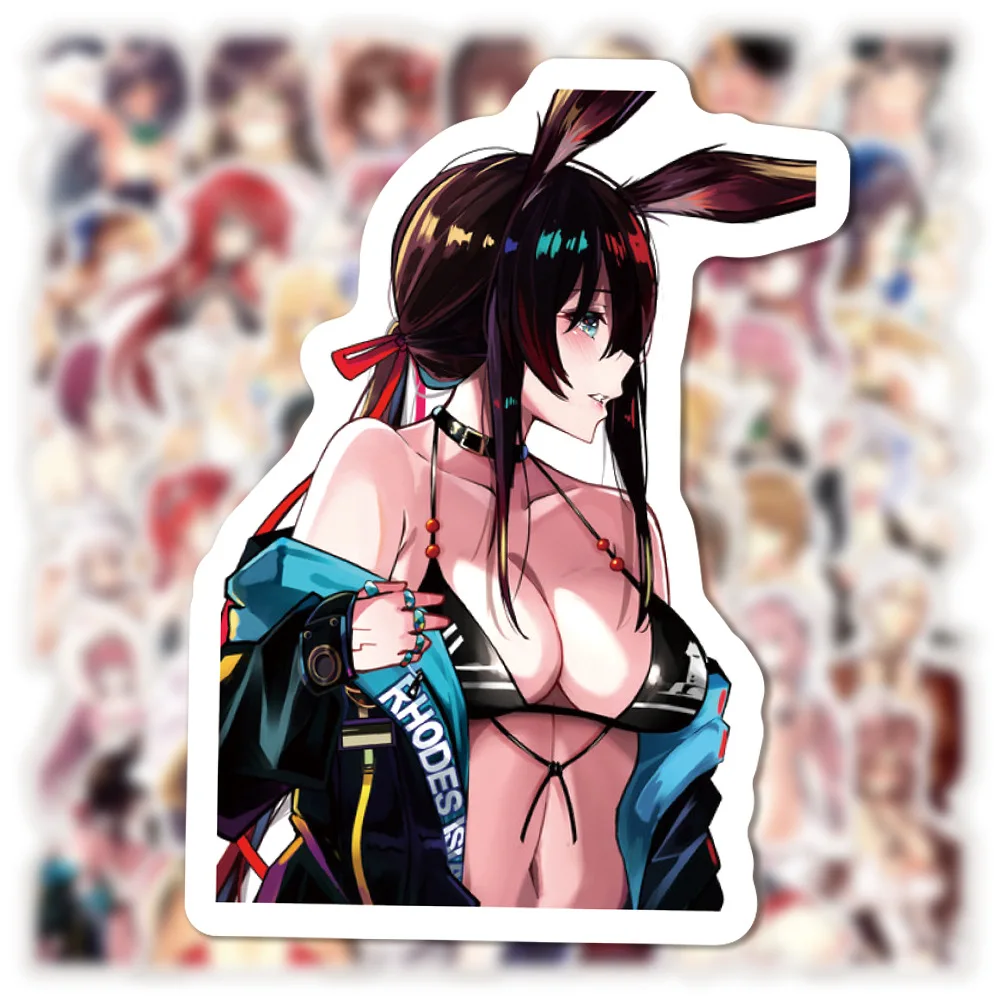 103050pcs anime hentai sexy girl waifu stickers decals for luggage laptop phone motorcycle car sticker waterproof girls toys free global shipping