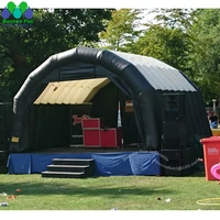 personalized large inflatable stage cover tent with curtains disco tunnel wedding party dinning house car exhibition marquees