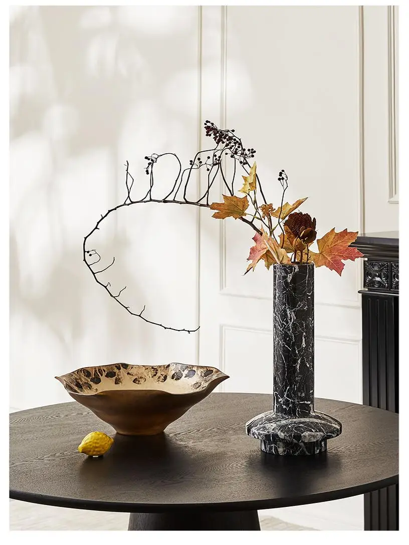 Роскошный дизайн золотая стеклянная ваза с фруктами украшения настольная мебель