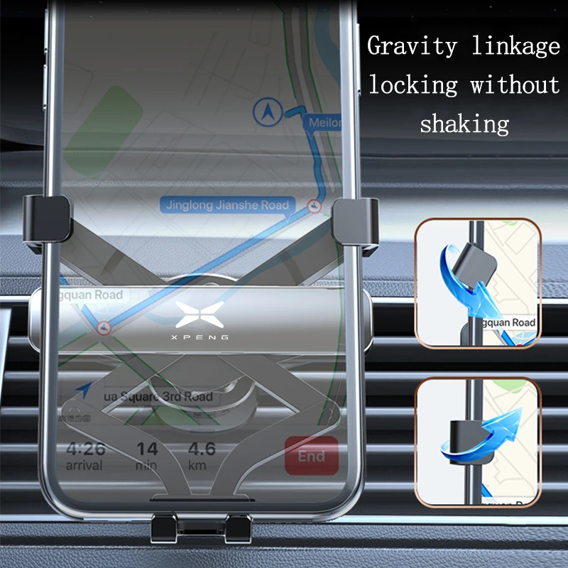 Автомобильный держатель для телефона с креплением на створки вентиляции
