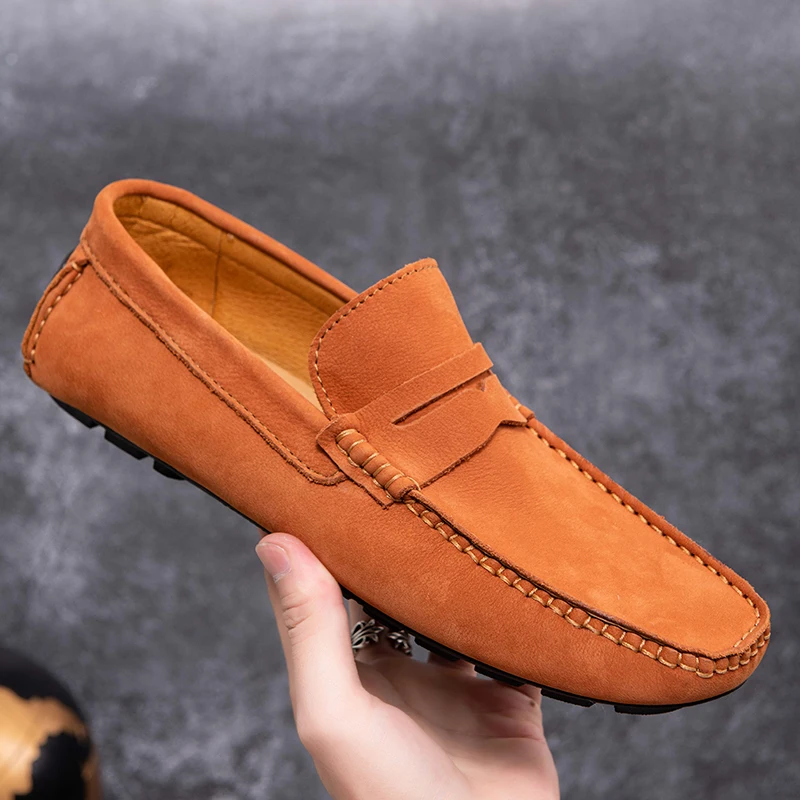 

Men Loafers Casual Shoes Boat Shoes Men Sneakers Genuine Leather Fashion Driving Shoes Walking Casual Loafers Male Sneakers