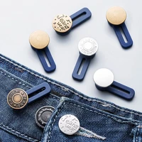 5pcs retractable waist button metal button jeans pant waistband expander adjustable extended buckles buttons disassembly waist