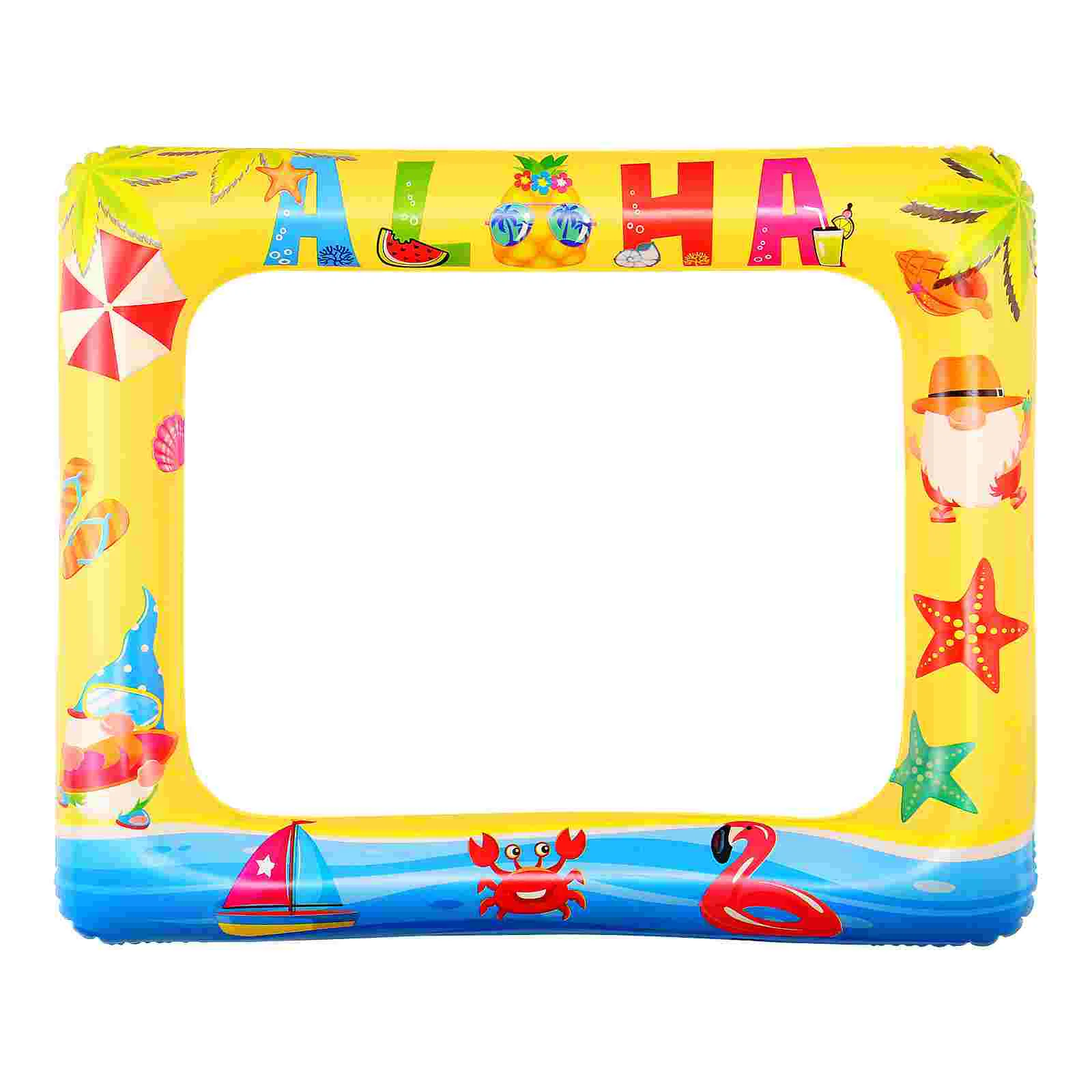 

1pc Chic Lovely Inflatable Photo Frame Inflatable Picture Frame for Selfie Summer