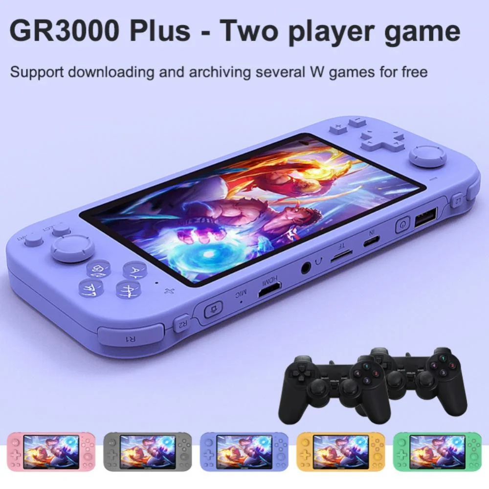 GR3000 5.1 Inch Handheld Portable Game Console 8G Preinstalle 10000+ Free Games Support TV Out Video Game Machine Boy Player