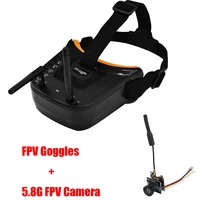 5 8g 40ch dual antennas fpv goggles monitor video glasses headset hd w 5 8g 25mw transmitter fpv camera osd for racing drone