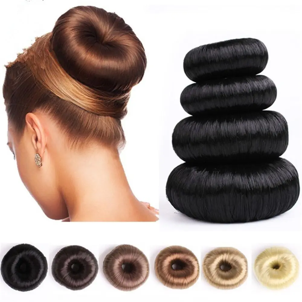 

Women New Hot Fashion Magic Hair Donut Shaper Hair Ring Elegant Ladies Girls Bun Maker Hair Styling Tools Accessories Wholesale