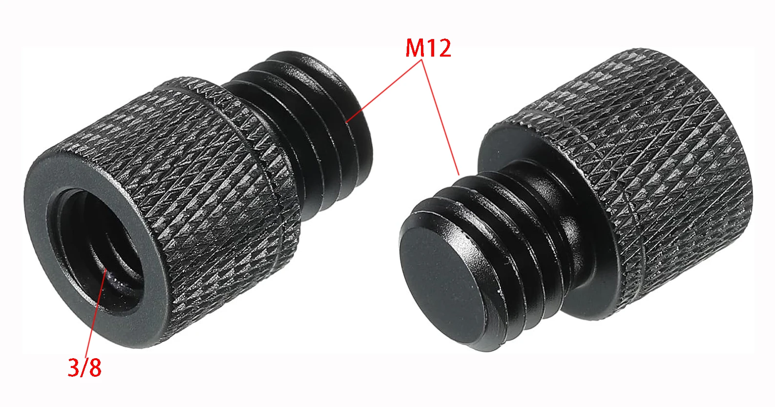 2 шт./упаковка переходник с резьбы на штекер 3/8-M12