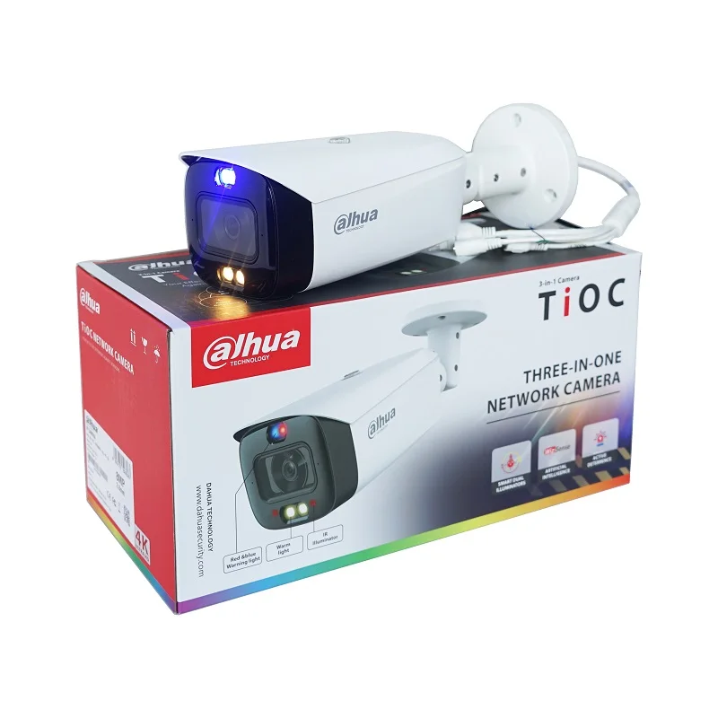 Dahua 8MP полноцветная активная сдерживающая фиксированная фокальная