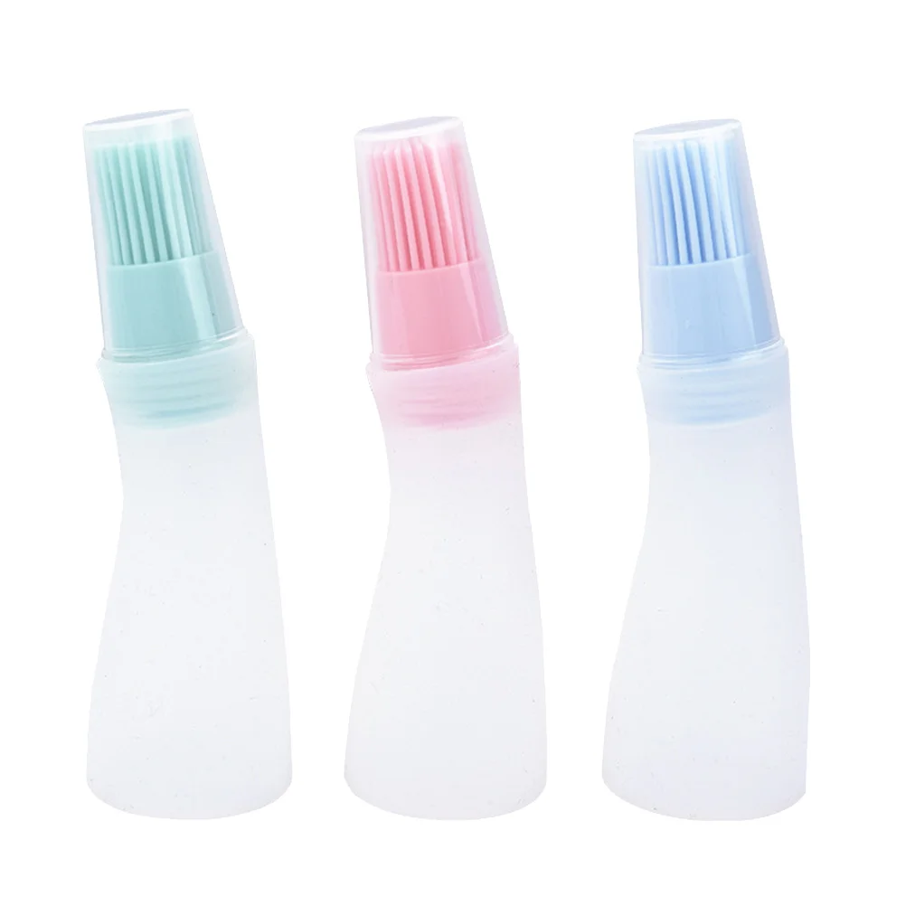 

3 Pcs Sauce Bottle Brush Sauce Dispenser Pastry Basting Brushes Cooking Oil Dispenser Butter Baking Cake Brush