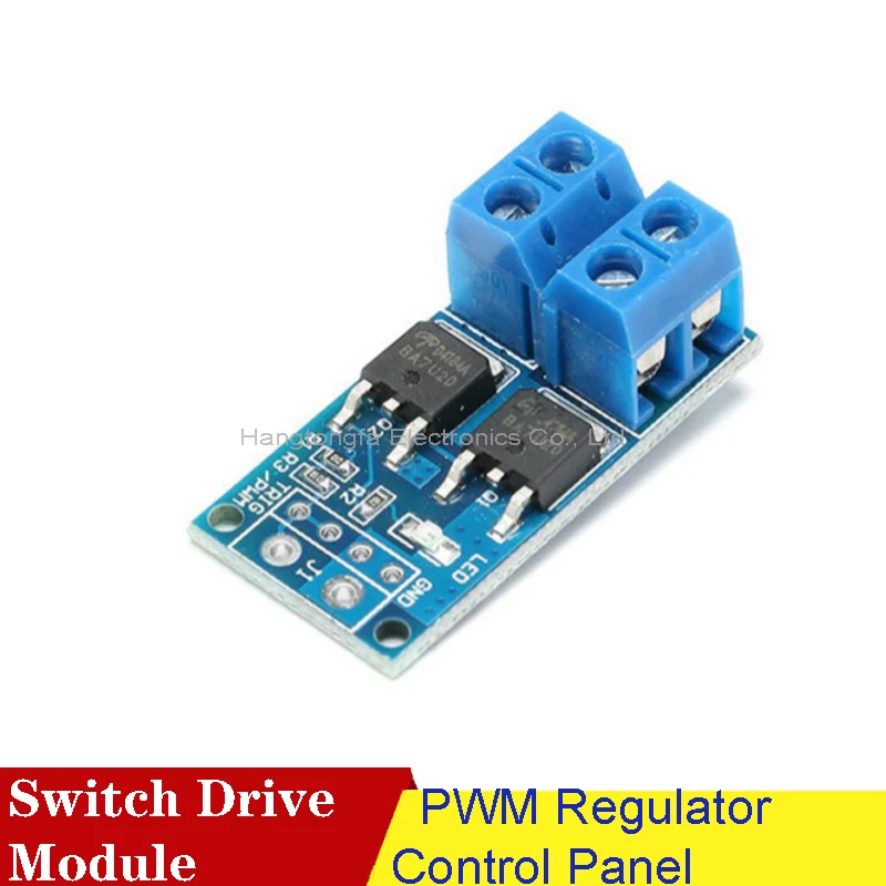 

15A 400W MOS FET Trigger Switch Drive Module PWM Regulator Control Panel for Arduino DC 5V 12V 36V