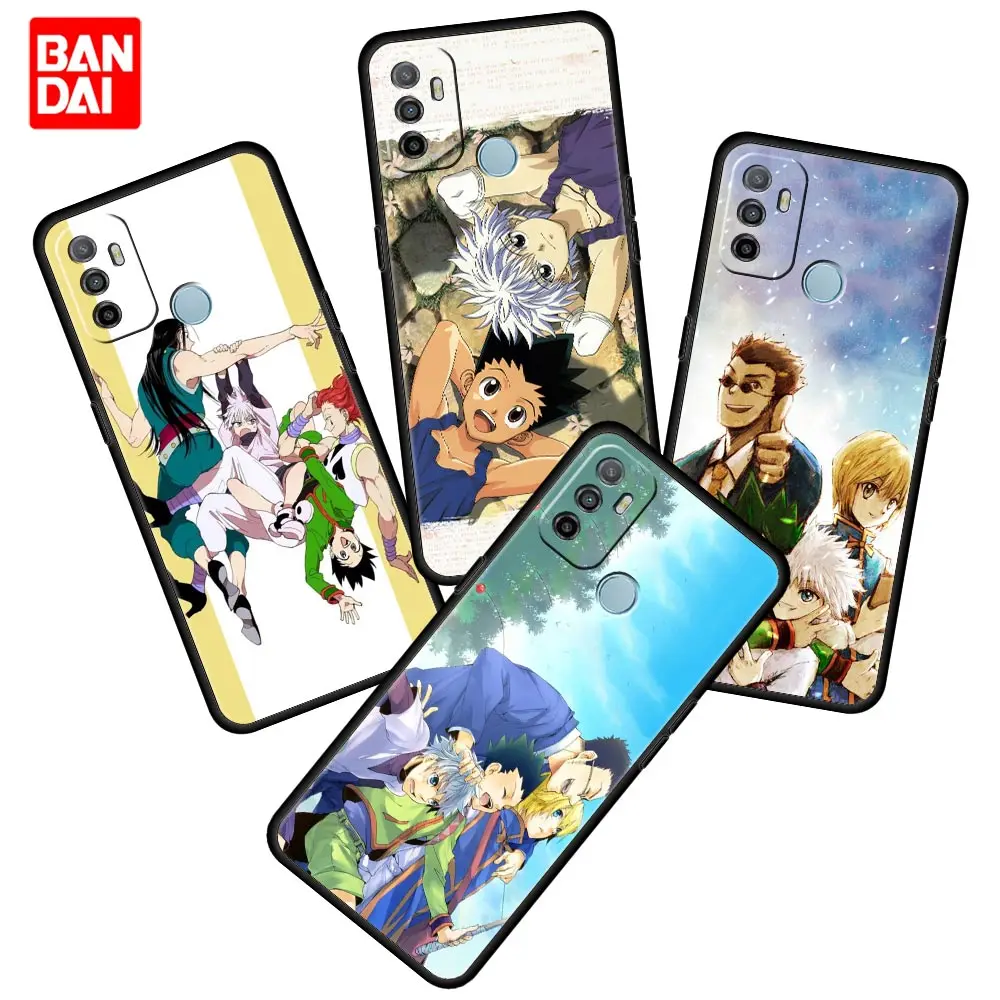 

Hunter X Hunters Ova Cartoon Case for Oppo A53 A52 A3s A12 A9 A15 A31 A54 A74 A93 A94 F5 Find X2 Pro Lite Black Capa Silicone