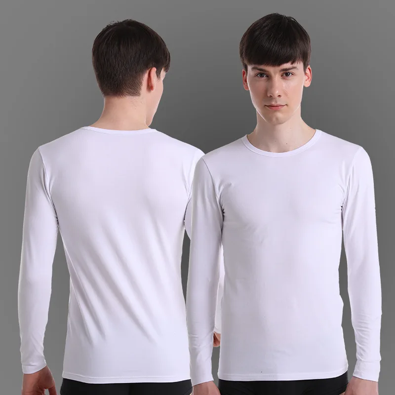 Winter Autumn Thermal Underwear Top Men Warm Thermo Underwear Cotton Round Neck Comfortable Thermal Shirt Male Thermal Clothing