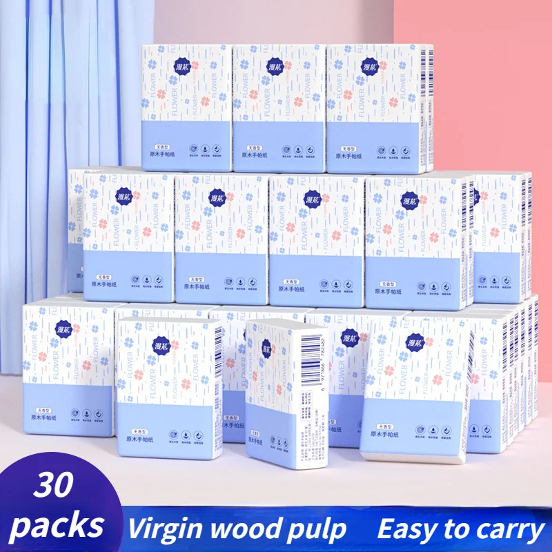 

Портативный мини-носовой платок, 3-слойная бумага из натуральной древесной целлюлозы, домашние уличные салфетки, качественные мягкие салфетки для лица, туалетная бумага