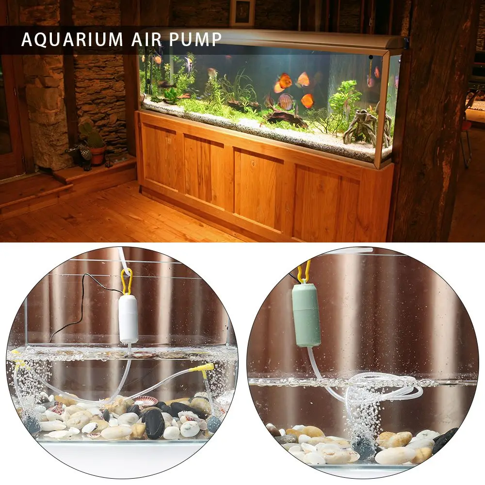 

Mute Mini USB Fish Tank Oxygen Pump Air Compressor Aerator Oxygenator