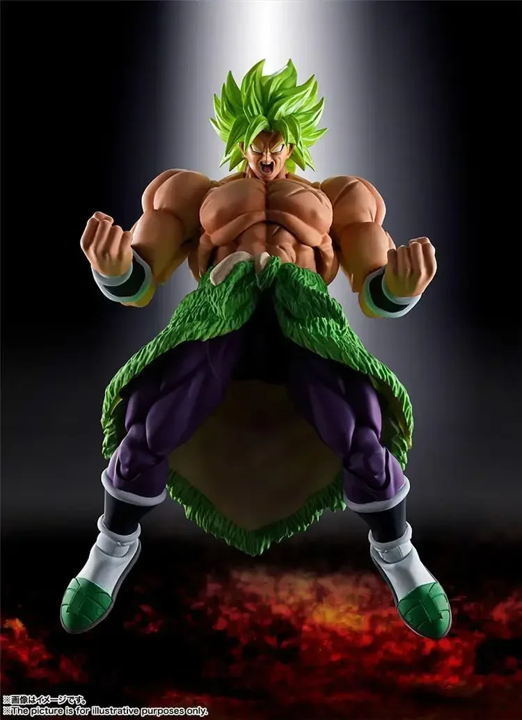 Фото 100% оригинальные Bandai Dragon Ball Shf Sh Figuarts Broly Fullpower Фигурки Аниме Модель Игрушки Фигурка ПВХ Подарок В наличии №3