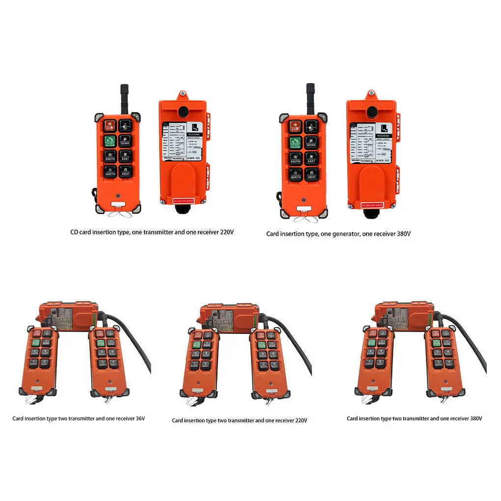 

ABS F21-E1B Lift Controller Convenient And Safe Wireless Crane Control Durable Multi-Purpose Industrial Crane Remote 36V