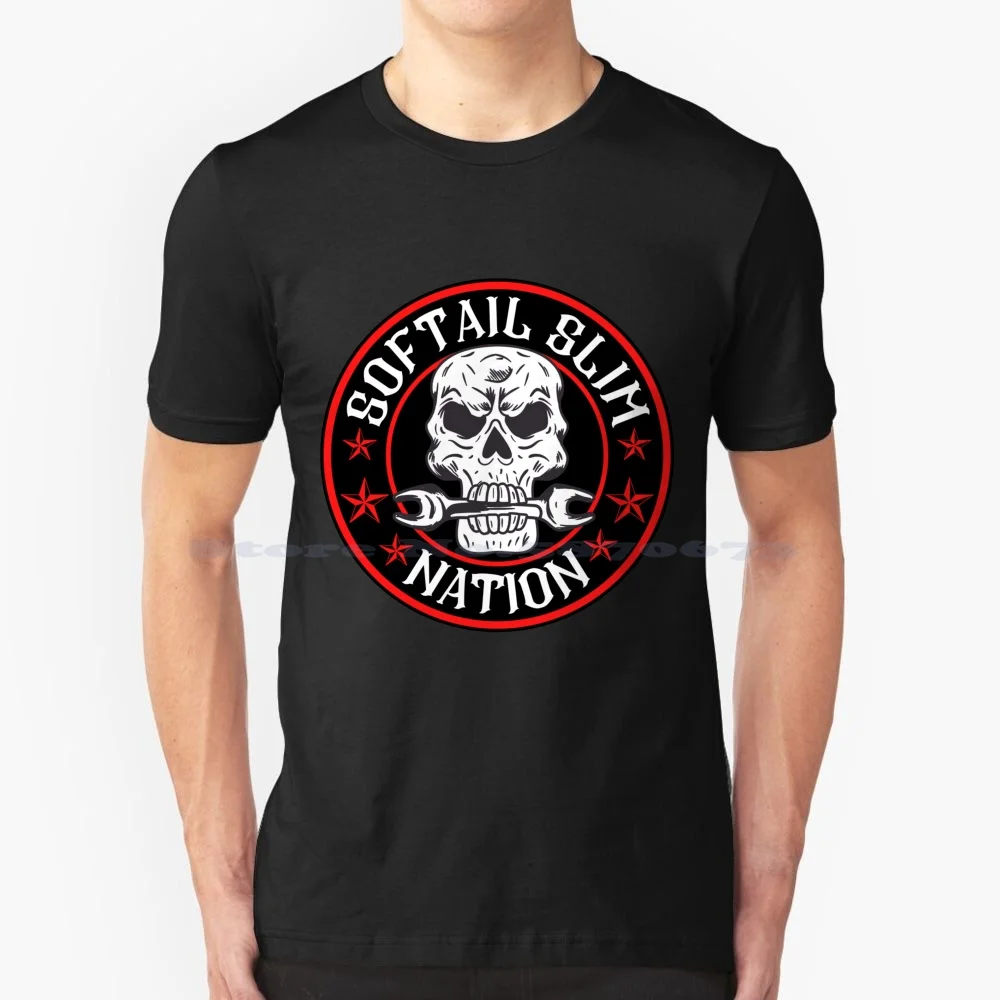 

The Softail Slim Nation T Shirt 100% Cotton Tee The Softail Slim Nation Slim Softail Nation H O G Hog Motorcycle Transportation