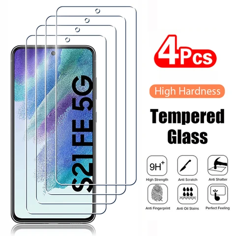 Защитное стекло, закаленное стекло для Samsung Galaxy S21FE S20FE A52 A53 A72 A73