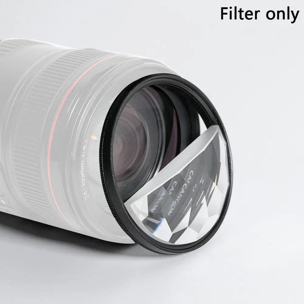 

77 мм эффекты размытия фильтры для камеры Dslr Фотография фильтры для переднего плана Луны полуобъектив Призма эффекты двойной специальный пе...