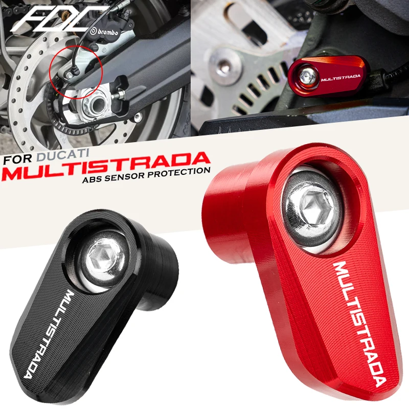 Для Ducati Multistrada 950 1100 1200 1260 1200S 1260S V4 мотоцикла заднее колесо ABS датчик защита боковая