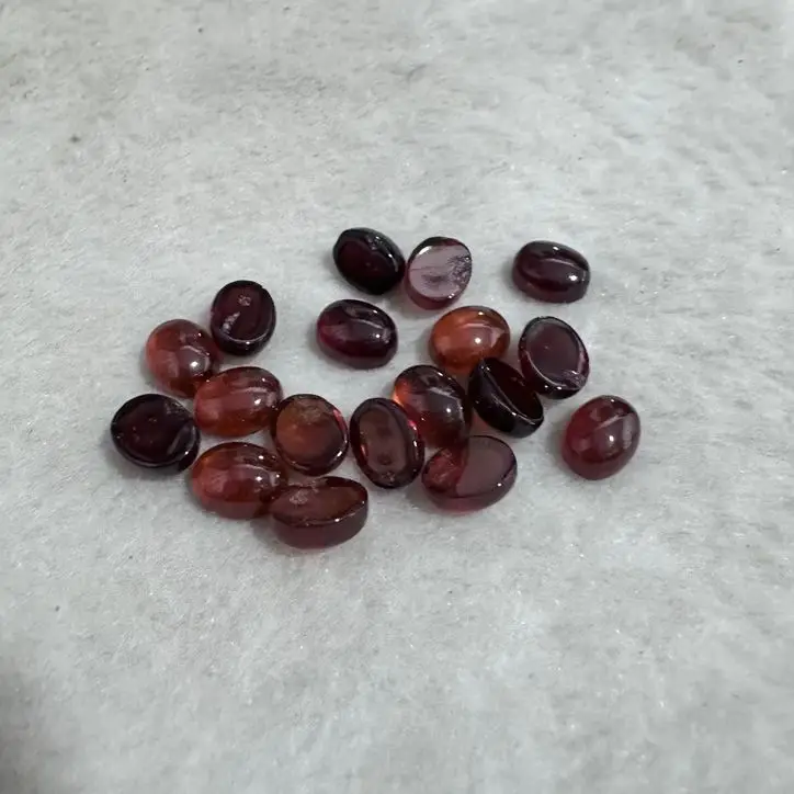 Оптовая продажа 10 шт. бусина из натурального граната 7x9 мм 8x10 овалы