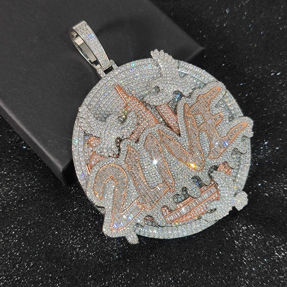 Ювелирные изделия в стиле хип-хоп 80 мм под заказ подвеска с буквами двумя