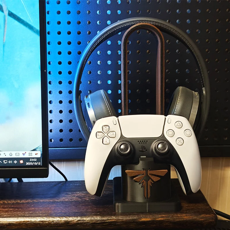 Фото Подставка для наушников с ручкой Zelda, аниме, тематическая вешалка для PS5, игровой логотип, киберспортивный настольный орнамент, аксессуары для игровой консоли №2