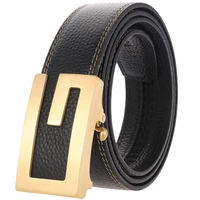 popular mens belt high grade automatic buckle luxury fashion real cowhide business casual wild friend husband gift