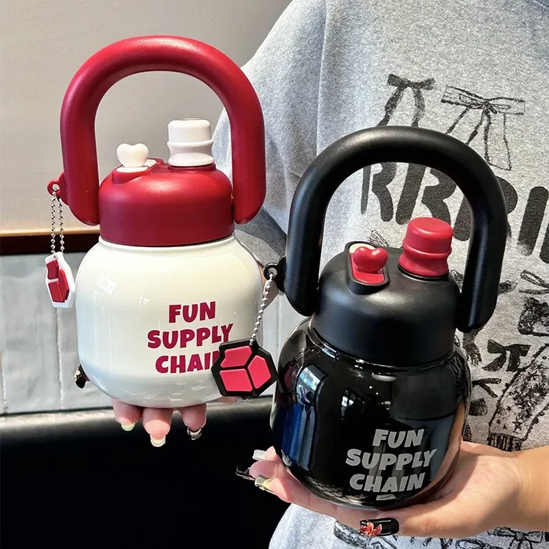 Новинка 2024 большая Изолированная чашка с животом для воды из нержавеющей стали 316