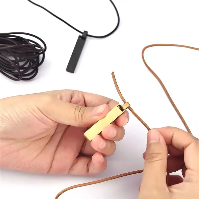 2 м/5 м Круглая Плоская нить веревка из коровьей кожи ювелирные изделия своими