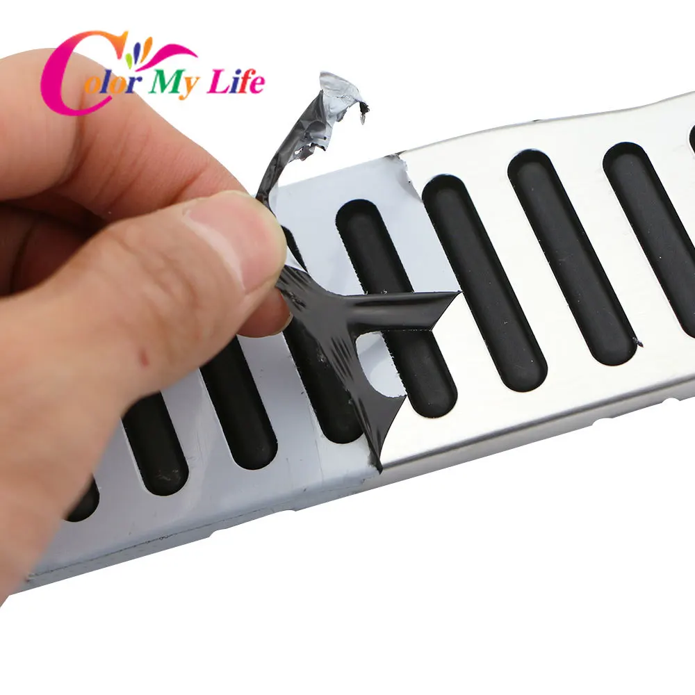 Color My Life Stainless Steel LHD Car Pedals for Volkswagen VW R36 R-line CC Passat B6 B7 for Skoda Superb Gas Brake Pedal Cover images - 6