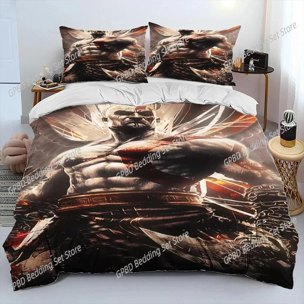Комплект постельного белья Game God of War Кратос пододеяльник комплект наволочка