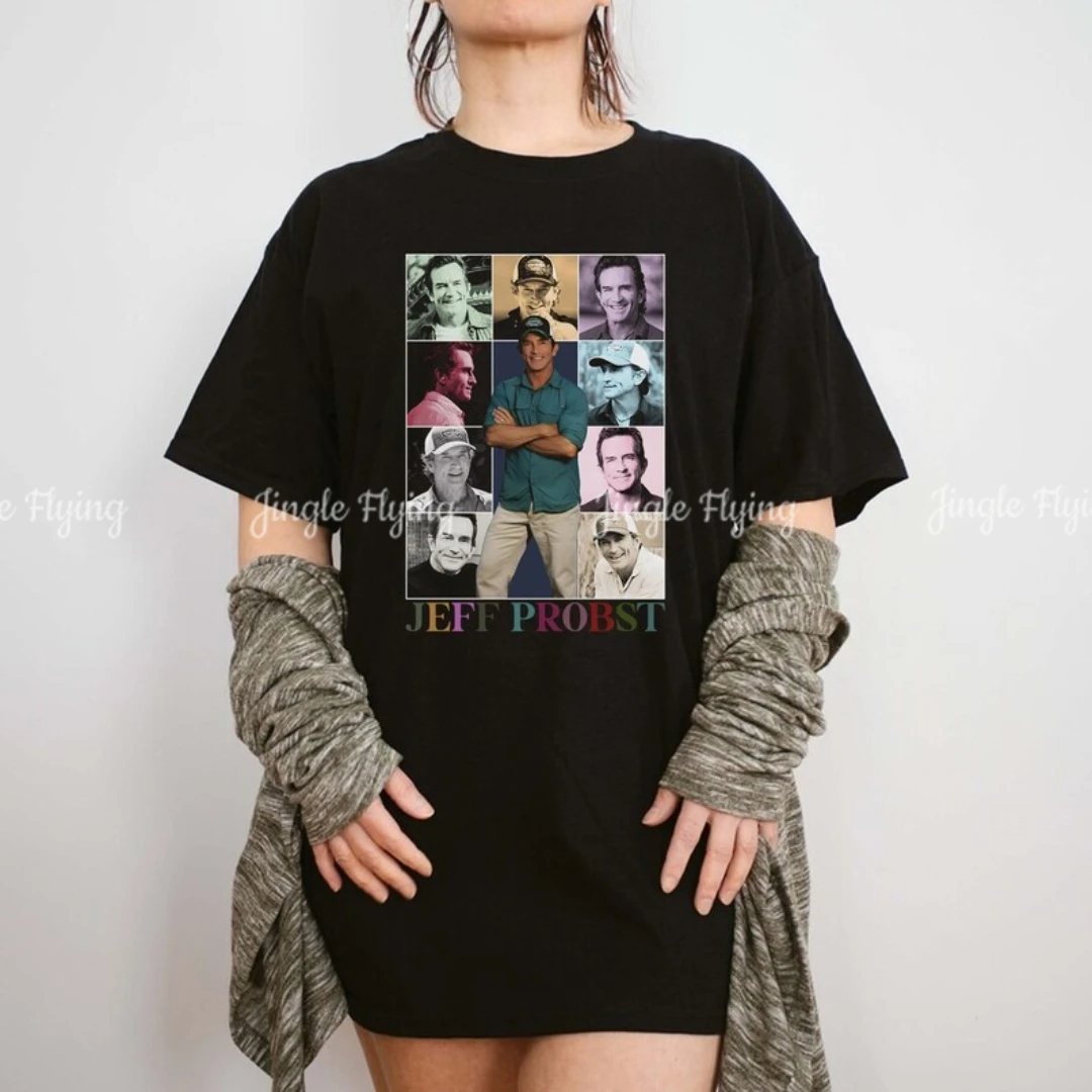 Футболка унисекс в стиле ретро с принтом Джеффа проба