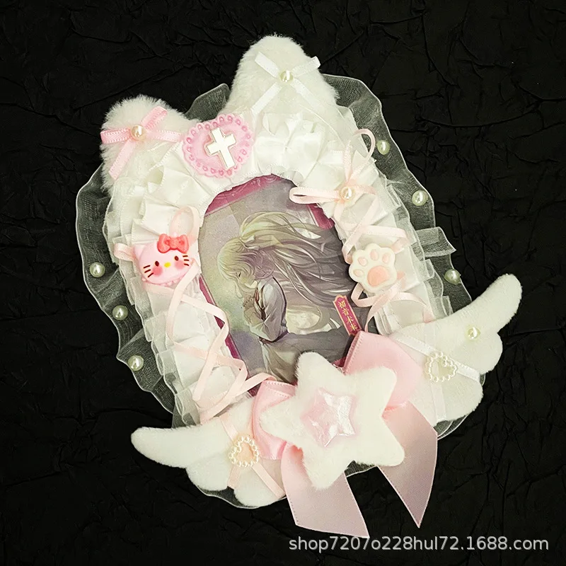 Sanrio аниме периферийный Diy ручной работы рукав для карт отделенный материал Hello Kitty