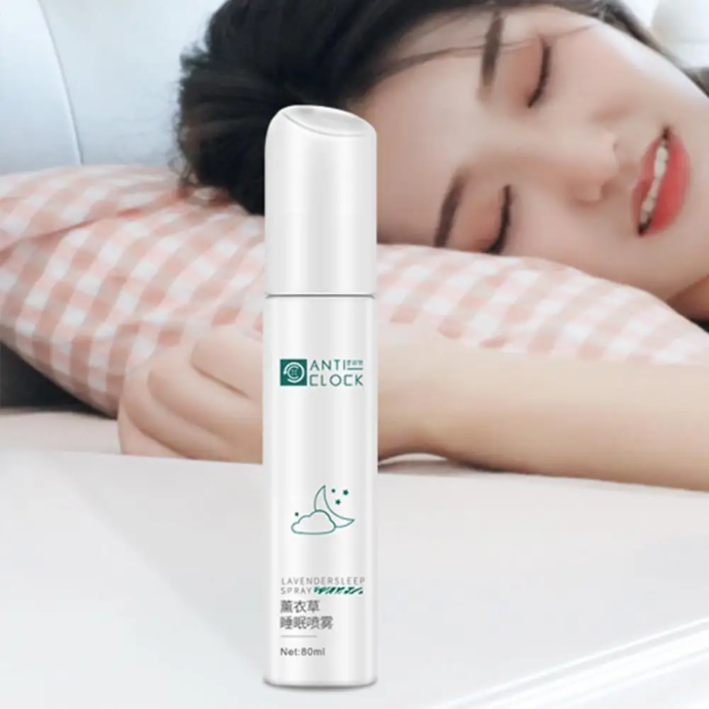 

80ml Lavender Deep Sleep Pillow Spray Sleep Mist Insomnia Essential Spray Lavender Therapy Anxiety Relieve Oil Stress Natur Z0X4