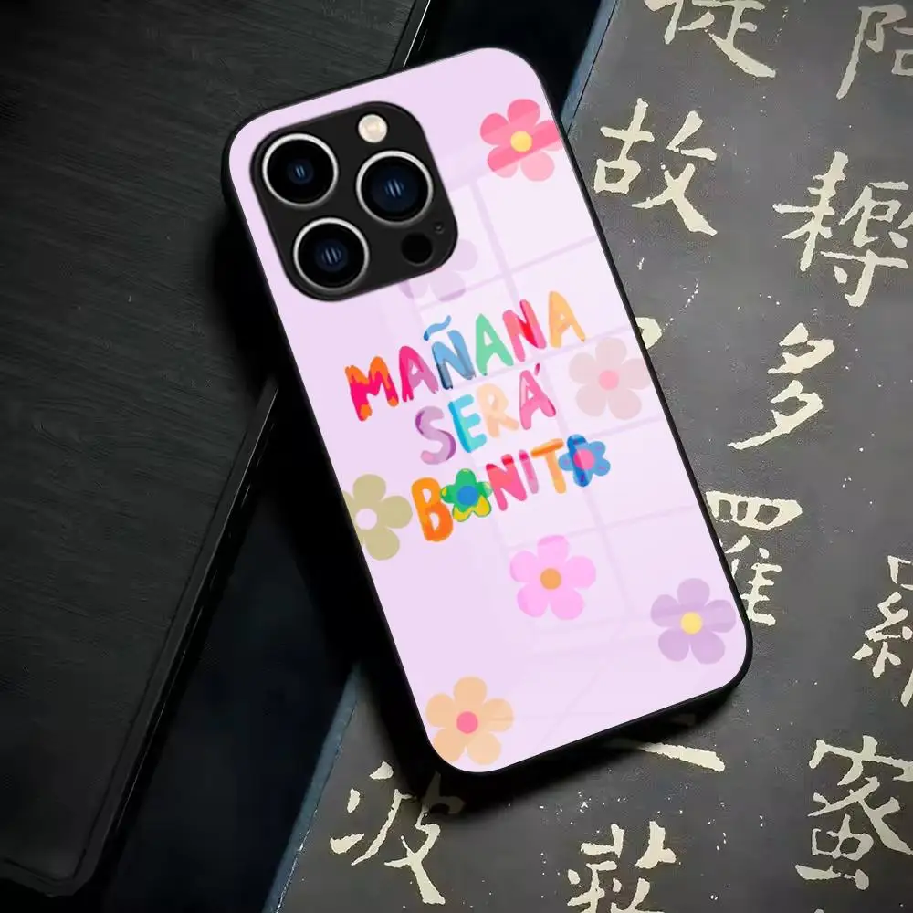 Фото Чехол для телефона Karol G Manana Sera Bonito из закаленного стекла для iPhone 17 Air 16 15 Pro Max 14 13 12 Plus, Samsung S26 S25 №3