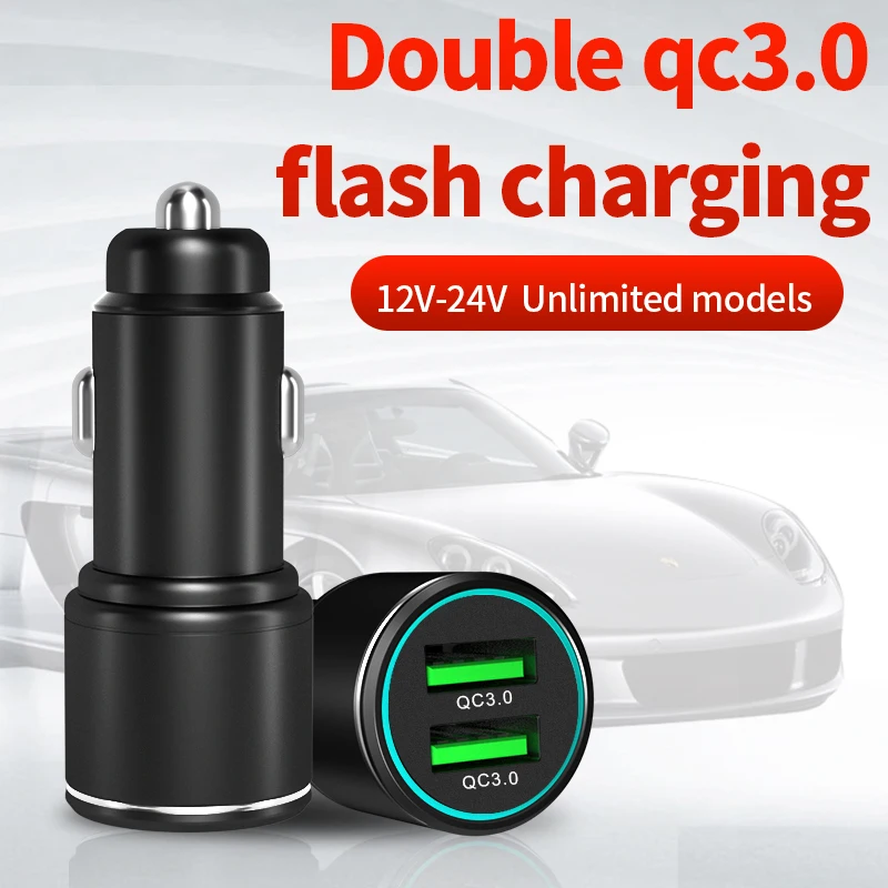 18W Car Charger Quick Charge QC 3.0 USB Type C Fast Charging Car Phone Charger For iPhone 13 12 Pro Samsung Xiaomi Huawei