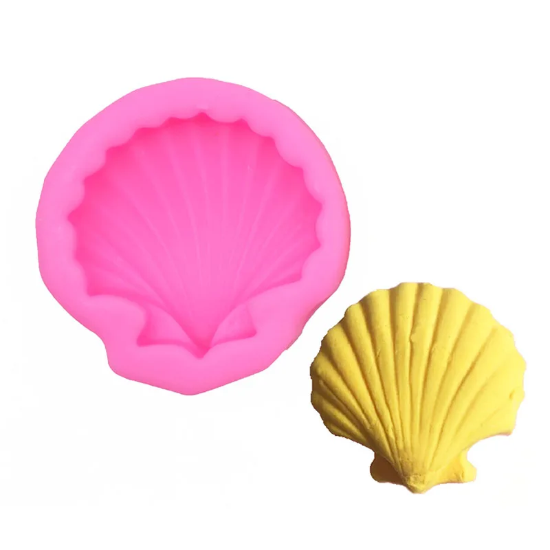 

1Pcs Shell 3D Silicone Mold For Baking Chocolate Candy Turn Sugar Fondant Cake Decorating Tools Cupcake Moulds Kitchen Bakeware