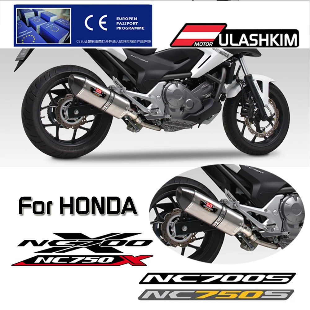 

NC 700X 700S NC 750X 750S Exhaust Slip On For HONDA NC700X NC700S NC750X NC750S Muffler Escapes Sliencer