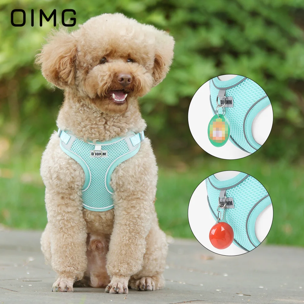 

OIMG New Pet Chest Strap Vest Dog Strap Breathable Small Dogs Rope Bichon Pomeranian Reflective Dog Traction Rope Pet Supplies