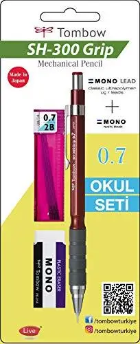 

Бренд: Tombow Sh-300 ручка механический карандаш, 0, 7 мм, Школьный набор бордовый Категория: карандаши