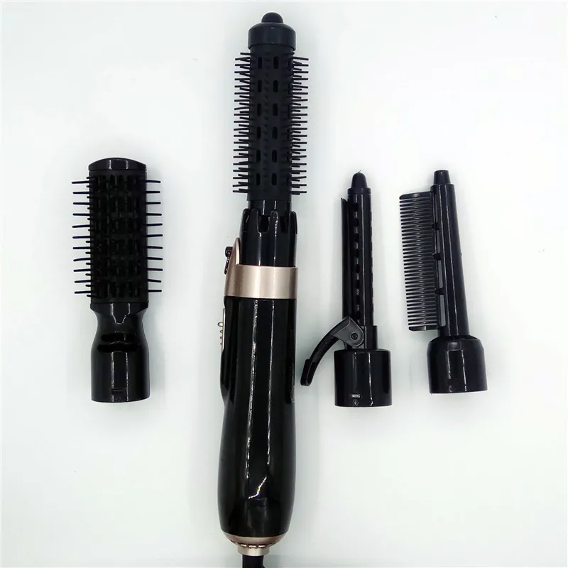 Professional 4 in 1 Hair Dryer Brush One Step Hot Air Brush Electric Hair Straightener Comb Hair Curler Women Hair Styling Brush