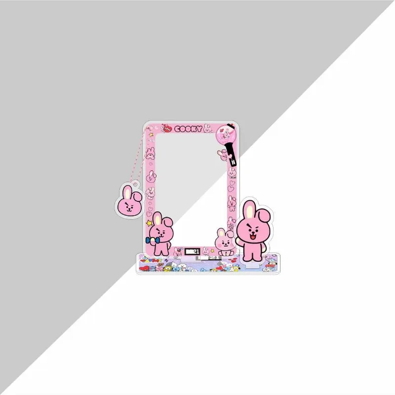 Фото Милый брелок-держатель для карт BT21, подвеска для хранения карт, чехол для ID-карт и фотографий, CHIMMY COOKY KOYA, аниме-подарок, игрушки №2