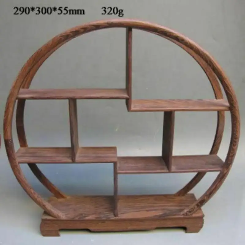

Chinese Wood Curve Shelf for Vase,snuff Bottle&snuff Bottle